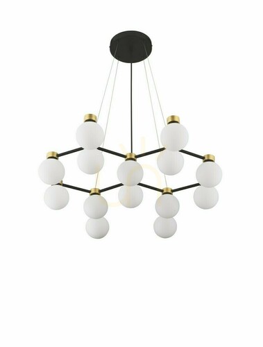 Prüfen Pendelleuchte Luces Exclusivas CAMINOS LE44544 schwarz-gold 14xG9 73 cm