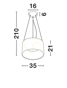 Pendelleuchte CAMPANERO Luces Exclusivas LE44807 small 3