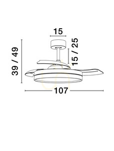 Plafond CARANAVI Luces Exclusivas LE44970 small 3