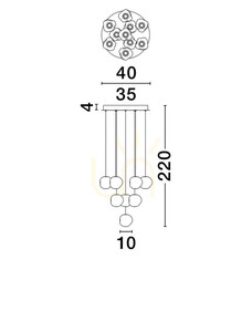 CHEPEN Luces Exclusivas Pendelleuchte LE44643 small 3