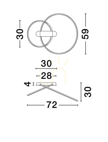Prüfen Plafond COMARAPA Luces Exclusivas LE44670
