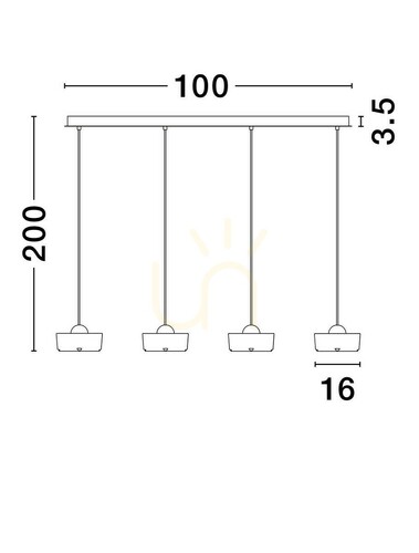 Prüfen ESPINAR Luces Exclusivas Pendelleuchte LE44732