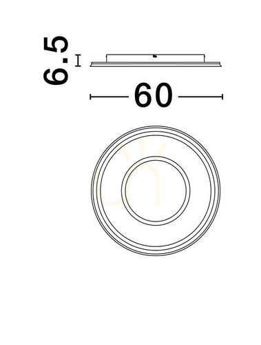 Prüfen Plafond HARDEMAN Luces Exclusivas LE44675