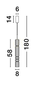 MONTERO Luces Exclusivas Pendelleuchte LE44588 small 3