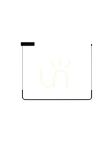 PIURA lineare Pendelleuchte LED 20W 3200K schwarz 102 cm LE44815 Luces Exclusivas small 0