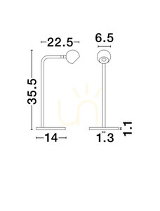 PUCARANI Luces Exclusivas Tischleuchte LE44682 small 1