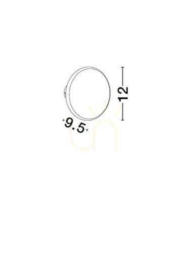 Prüfen Luces Exclusivas REYES LE44714 Gips-Wandleuchte, LED 10 W 3000 K, 566 lm, weiß