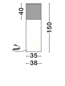 SECHURA Stehleuchte von Luces Exclusivas LE44864 small 1