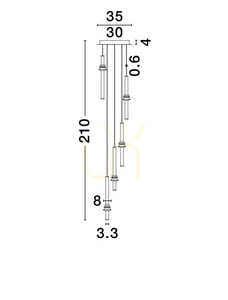 URUBICHA Luces Exclusivas Pendelleuchte LE44691 small 1