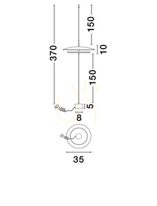 Stehleuchte Luces Exclusivas VITICHI LE44645 LED 21W 3000K weiß, Schirm 35 cm small 1