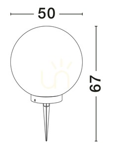 Luces Exclusivas CELENDIN LE73752 Gartenkugel, weiß, E27 Ø50 cm 3 Luces Exclusivas CELENDIN LE73752 Gartenkugel, weiß, E27 Ø50 cm small 3