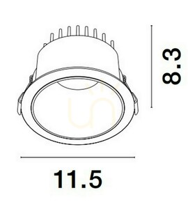 ARAMIEL Luces Exclusivas Objektiv für die Decke LE65120 small 1