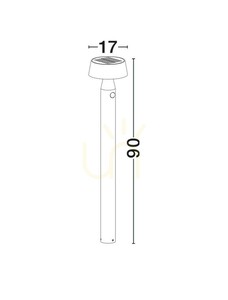 Solar-Wegeleuchte FRAVELA schwarz 90 cm mit Bewegungsmelder Luces Exclusivas LE75125 small 4