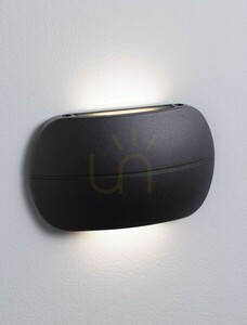 Luces Exclusivas FARDANO LE75227 LED-Außenwandleuchte, mattschwarz, 10 W, 3000 K small 1