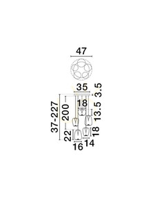 JAREVIA Luces Exclusivas Pendelleuchte LE45123 small 3