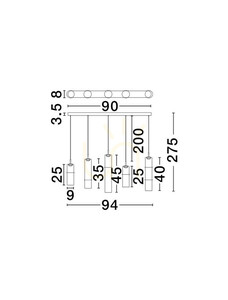 SARTANO Pendelleuchte von Luces Exclusivas LE45169 small 3