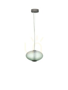 LED-Pendelleuchte Luces Exclusivas CORVELA LE45178 – grünes Glas, 30 cm, 12 W, 3000 K small 0