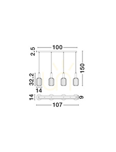 QUERISA Pendelleuchte von Luces Exclusivas LE45217 3 QUERISA Pendelleuchte von Luces Exclusivas LE45217 small 3