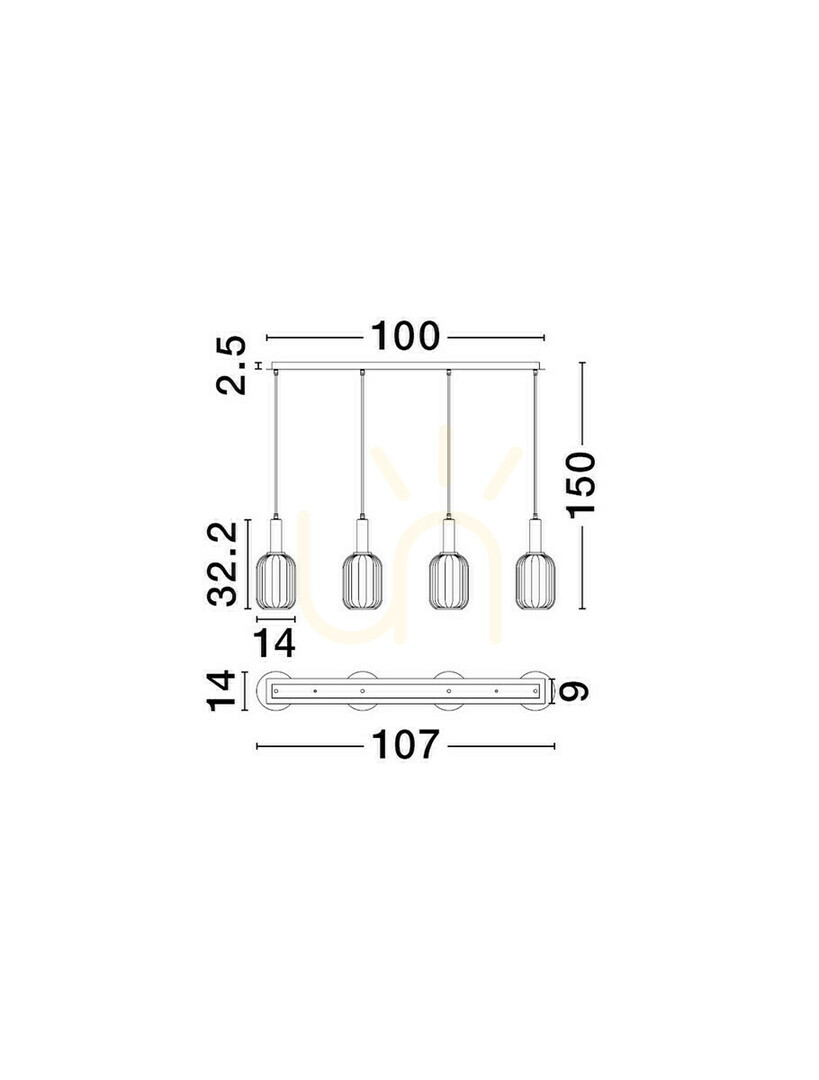 Anzeige QUERISA Pendelleuchte von Luces Exclusivas LE45217 QUERISA Pendelleuchte von Luces Exclusivas LE45217