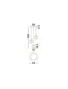 CELONDA Pendelleuchte von Luces Exclusivas LE45219 small 3
