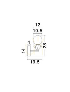 MONRETA Luces Exclusivas Wandleuchte LE45234 small 1