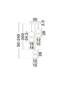 JORELIA Luces Exclusivas Pendelleuchte LE45258 small 1