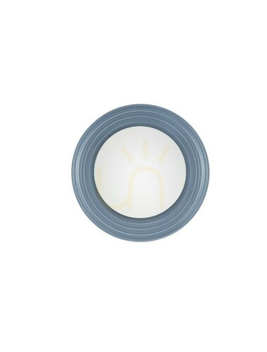 Prüfen Wandleuchte Luces Exclusivas MALVANO LE45262 Porzellan graublau Opalschirm G9 Ø22 cm