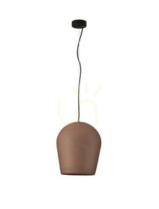 Beton-Pendelleuchte PLONZIE Luces Exclusivas LE45287, rot, E27, 29 cm small 0