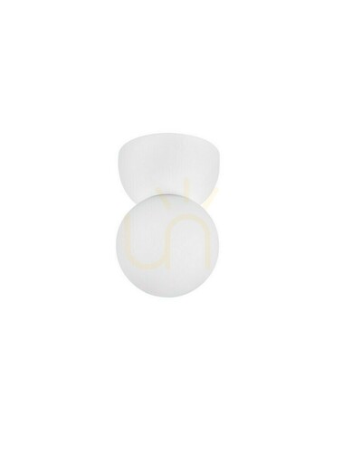 Prüfen TROSILA Deckenleuchte G9 5W weiß Gips Opalglaskugel 8 cm LE45293 Luces Exclusivas