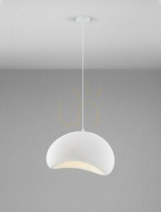 PALINZA Pendelleuchte, weiß, 50 cm, E27, Luces Exclusivas LE45317 small 1