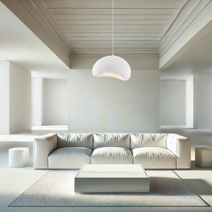 PALINZA Pendelleuchte, weiß, 50 cm, E27, Luces Exclusivas LE45317 small 4