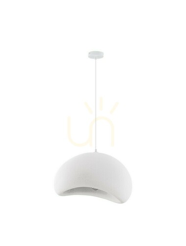 Prüfen PALINZA Pendelleuchte, weiß, 50 cm, E27, Luces Exclusivas LE45317