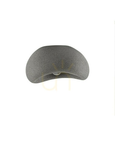 Prüfen Luces Exclusivas PALINZA LE45328 Deckenleuchte in Steinform, E27 max. 12 W, grau, 40 x 32 cm