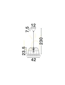 FANLIZA Luces Exclusivas Pendelleuchte LE45358 small 3