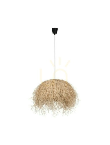 Prüfen Pendelleuchte OVINCIA Luces Exclusivas LE45370 Naturrattan 1xE27 65 cm