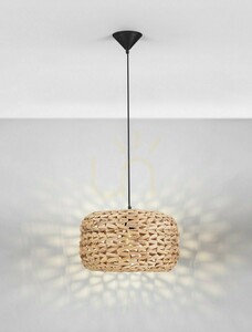 Luces Exclusivas NAVANTA LE45376 Pendelleuchte mit geflochtenem Schirm, 40 cm small 2