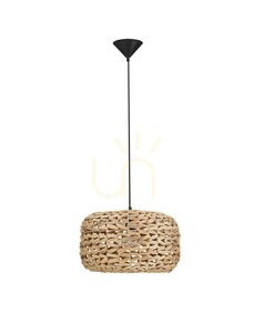 Luces Exclusivas NAVANTA LE45376 Pendelleuchte mit geflochtenem Schirm, 40 cm small 0