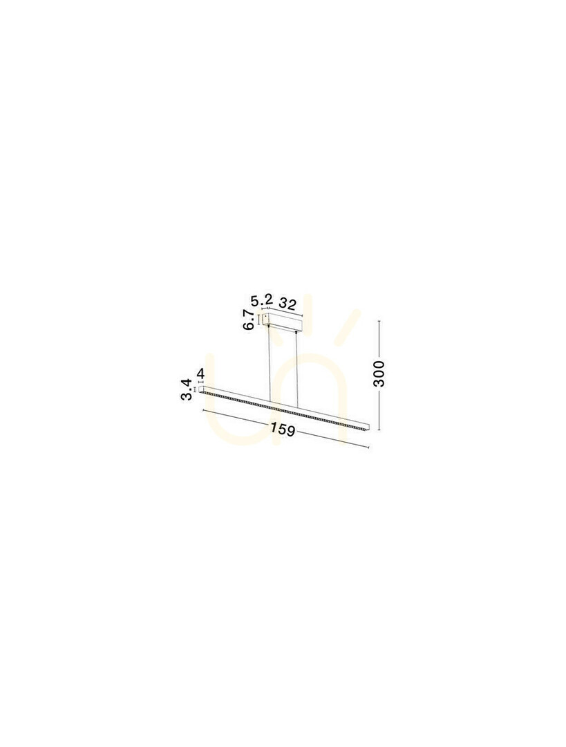 Anzeige Luces Exclusivas TARVANA LE45411 Pendelleuchte weiß LED 25W 159 cm Luces Exclusivas TARVANA LE45411 Pendelleuchte weiß LED 25W 159 cm