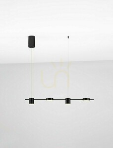 Schwarze LED-Pendelleuchte Luces Exclusivas ORELVIO LE45434 98,5 cm small 1