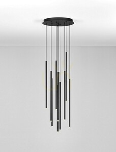 Pendelleuchte Luces Exclusivas NOVENCIO LE45464 schwarz LED 41 W 40 cm small 1
