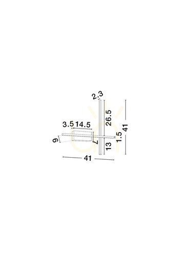 Prüfen CATERVO Luces Exclusivas Wandleuchte LE45471