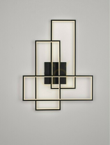 Prüfen Luces Exclusivas DENVERA LE45478 LED-Wandleuchte schwarz 48 W