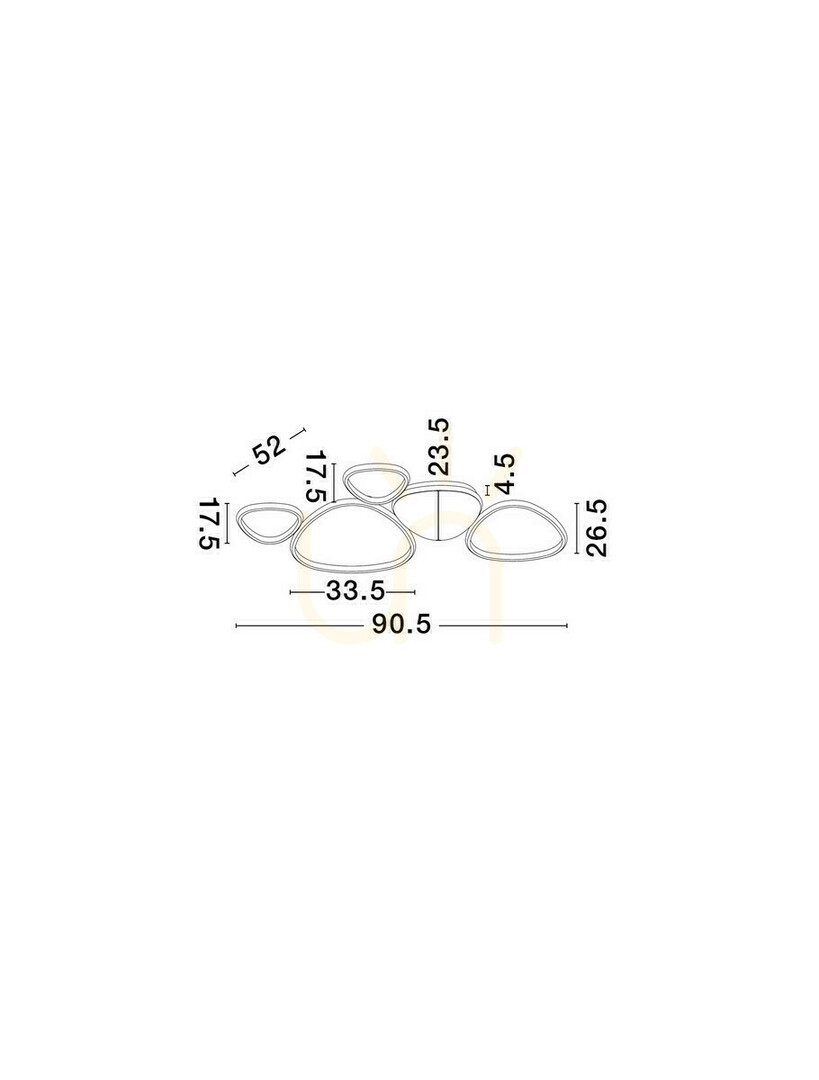 Anzeige Plafond ALONTRA Luces Exclusivas LE45500 Plafond ALONTRA Luces Exclusivas LE45500