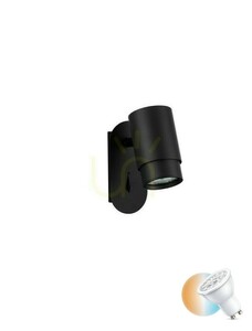 Luces Exclusivas JAVERTO LE45535 Wandleuchte, schwarz, Aluminium, 1×GU10 small 0
