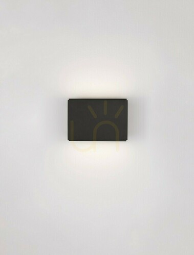 Prüfen Schwarze LED-Wandleuchte LORANCA LE45563 10 W 487 lm 3000 K