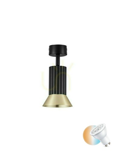 Prüfen Aufbaustrahler MARENZO Luces Exclusivas LE45602 schwarz-gold