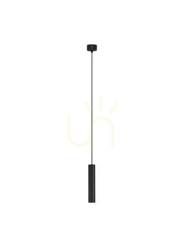 Prüfen Schwarze Tubus-Pendelleuchte Luces Exclusivas VALLERO LE45631 GU10-MR11