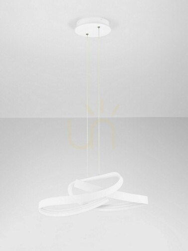 Prüfen Weiße LED-Pendelleuchte ALAGON Luces Exclusivas LE45714, 60 cm