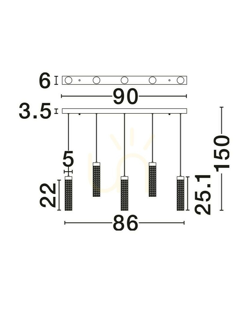 Anzeige ALBAL Luces Exclusivas Pendelleuchte LE45733 ALBAL Luces Exclusivas Pendelleuchte LE45733