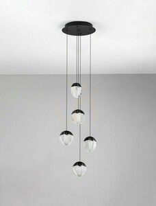 Pendelleuchte Luces Exclusivas ALCUDIA LE45755 schwarz LED 25 W 3000 K 33 cm small 1